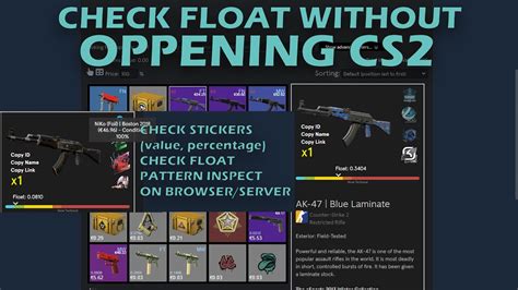 csgo float|how to check float csgo.